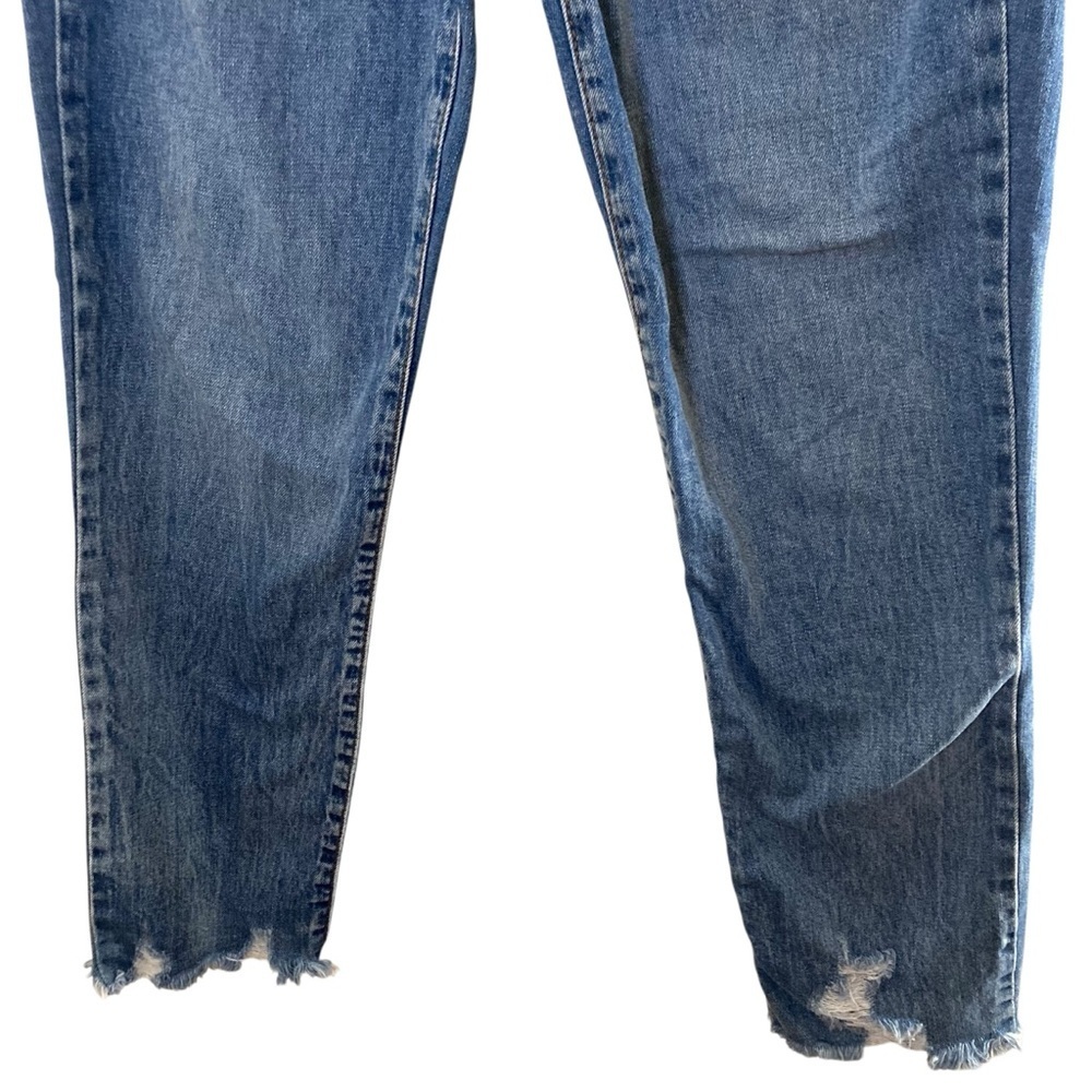 Rewash Skinny Jeans Size 3 / 26 Blue Raw Hem Stretch Denim - Picture 3 of 12